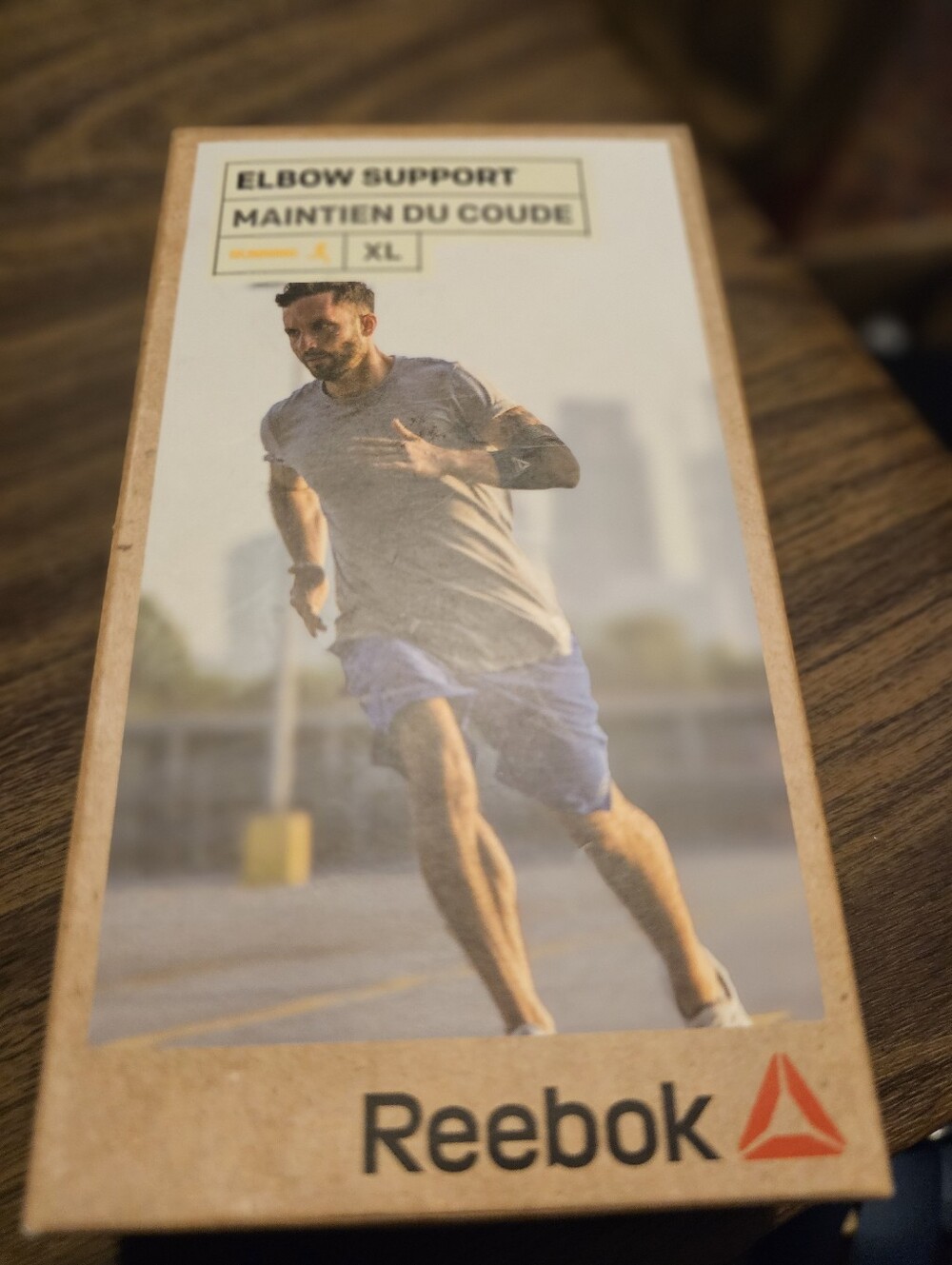 Reebok Elbow Support Sleeve in Black and Gray